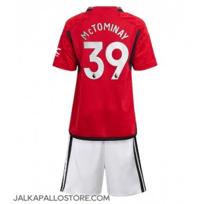 Manchester United Scott McTominay #39 Kotipaita Lapsille 2023-24 Lyhythihainen (+ shortsit)